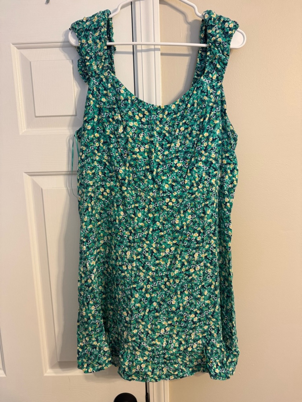 Old Navy Green Floral Mini Dress